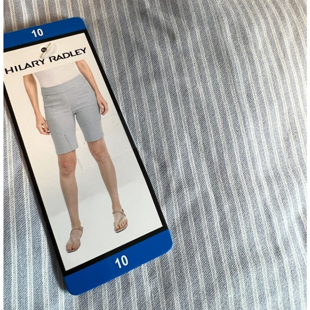 NEW Hilary Radley Bermuda Shorts | Blue Striped
